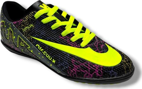 037-26 Erkek Halı Saha Ayakkabı Siyah Sarı