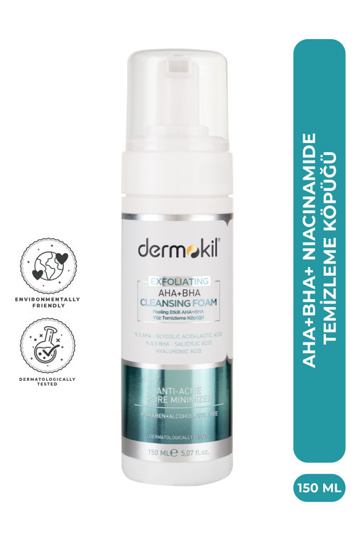Peeling Etkili AHA+BHA+ Niacinamide Yüz Temizleme Köpüğü 150 ml