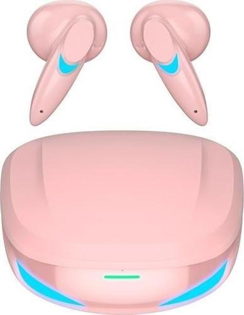 Kablosuz Oyuncu Kulaklığı Rgb Işıklı Çift Mikrofonlu 3 Modlu Bluetooth 5.2 Yeni Nesil Tg-g10 Pembe