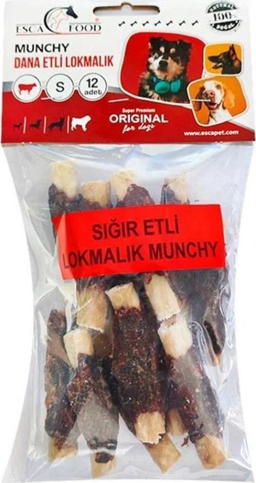 Munchy Dana Etli Lokmalık Köpek Ödül Maması 12 Adet