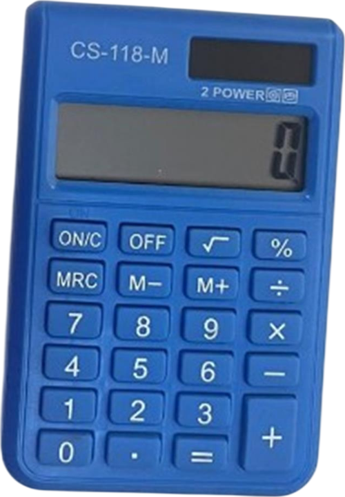 Cs-118-M Mavi 8 Hane Cep Tipi Hesap Makinesi
