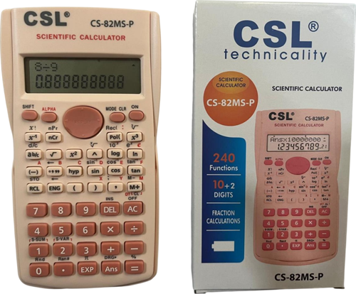 Cs-82Ms-P Pembe Fonksiyonel Hesap Makinesi