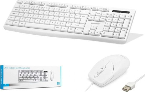 Km8520 Kablolu Klavye Ve Mouse Set Q Beyaz