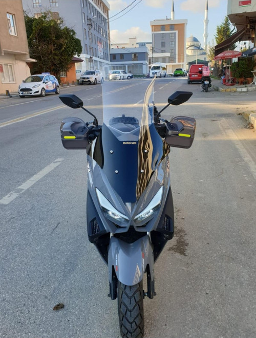 Arora Max T Easy 125 Ön Cam 2022-2025 Model 78cm Şeffaf Renkli 4mm UZUN CAM