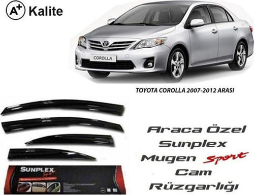 Toyota corolla cam rüzgarlığı 2007 / 2012 mugen tip sunplex