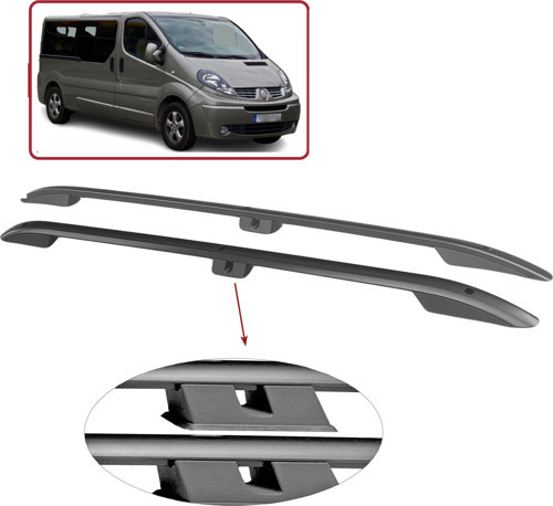 Renault trafic tavan çıtası port bagaj taşıyıcı kısa siyah 2001 / 2014