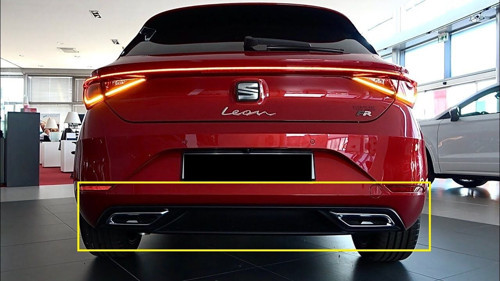 Seat leon arka tampon difüzör fr 2021+