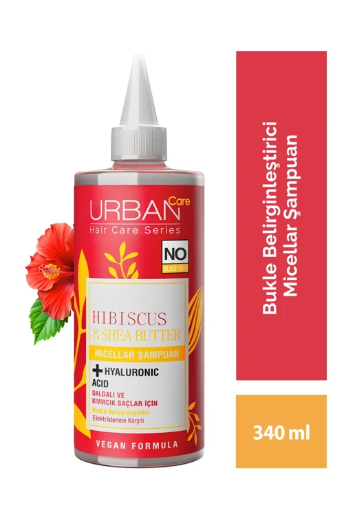 Hibiscus&shea Butter Kıvırcık Ve Dalgalı Saçlara Özel Miselar Şampuan-sülfatsız-340 Ml