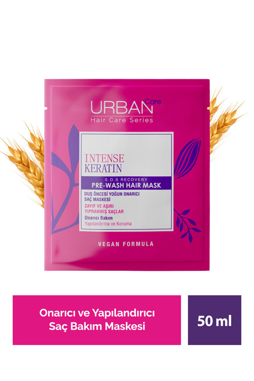 Intense Keratin Aşırı Yıpranmış Saçlar Onarıcı Duş Öncesi Saç Bakım Maskesi 50ml