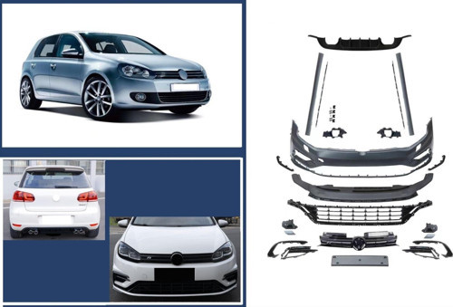 Vw golf 6 r body kit tampon seti 7.5 görünüm