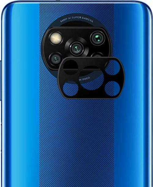 Xiaomi Poco X3 Pro Kamera Lens Koruma Camı V2 Siyah