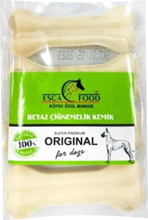Beyaz Pres Kemik Köpek Ödül Maması 7,5 cm x 4 Adet