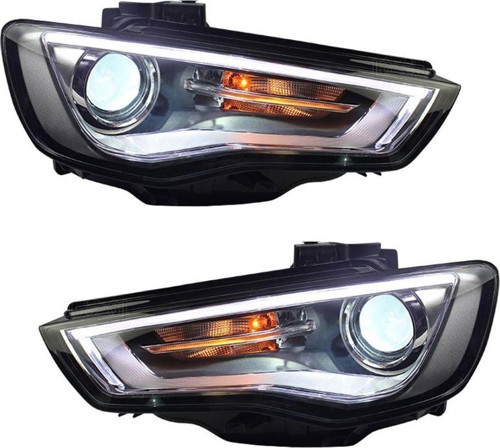 Audi a3 8v ön far lambası mercekli dolu 2016 / 2016 halogen uyumlu