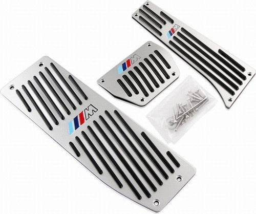 Bmw e60 pedal seti takımı otomotik 3 parça ///M logolu vidalı