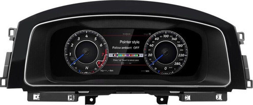 Vw golf 7 hayalet ekran dijital gösterge paneli