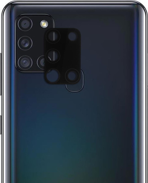 Samsung Galaxy A21s Kamera Lens Koruma Camı V2 Siyah