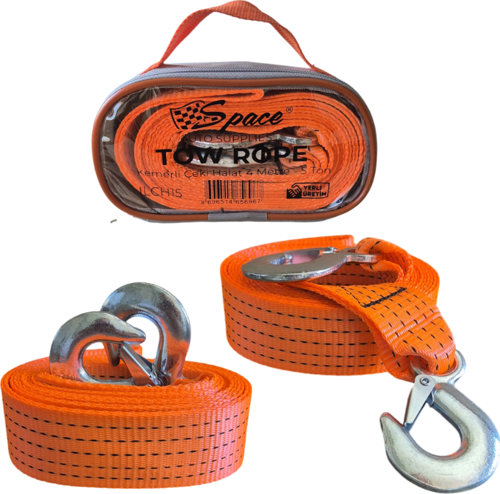 Kemerli Çeki Halatı 4 mt 5 Ton / ILCH15