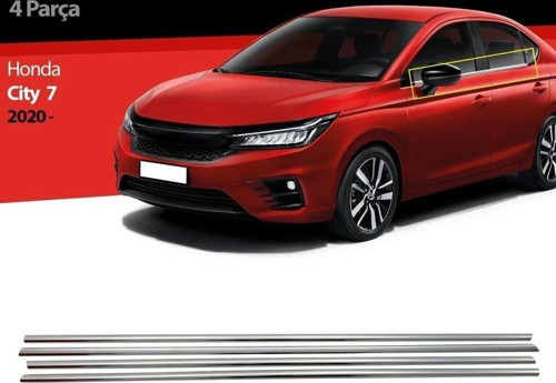 Honda city cam çıtası alt çıtası krom 2021+