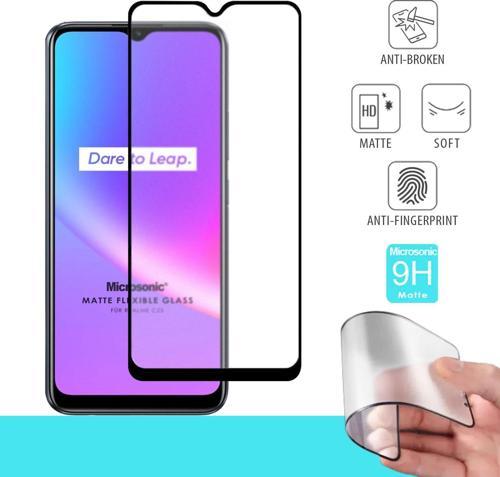 Realme C25 Seramik Matte Flexible Ekran Koruyucu Siyah