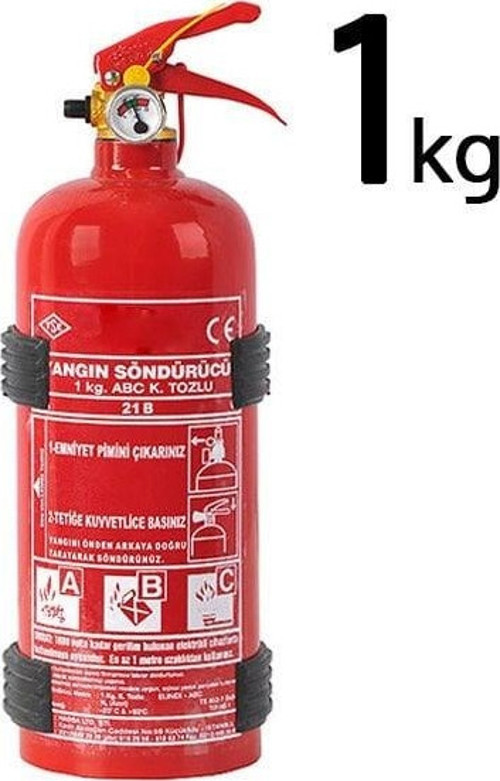 Yangın söndürücü tüp tüv onaylı tozlu 1kg