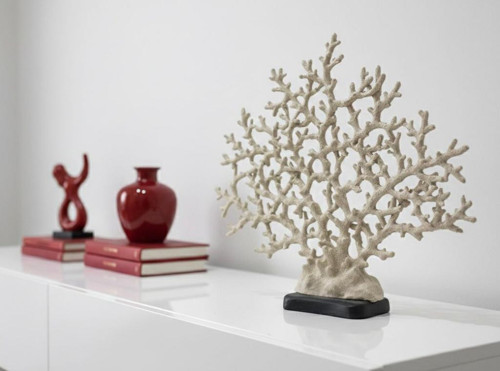 Dekoratif Mercan Çok Dallı Hayat Ağacı Biblo