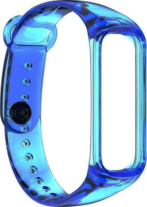 Samsung Galaxy Fit 2 R220 Kordon Transparent Clear Band Mavi