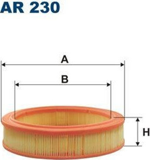 Hava Filtresi Fıat Ritmo 138A 1.3 65 65Hp 01/78-09/82 A850X9601RA