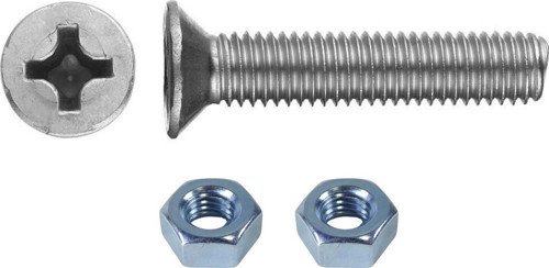 M6x10mm Metrik Vida Yhb - Somunlu 100'lü Takım