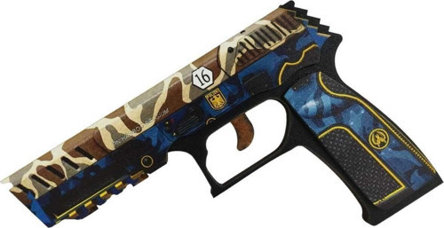 Ahşap Cs-Go Buddy Fave Seven Skin Kaplamalı Lastik Atan Tabanca