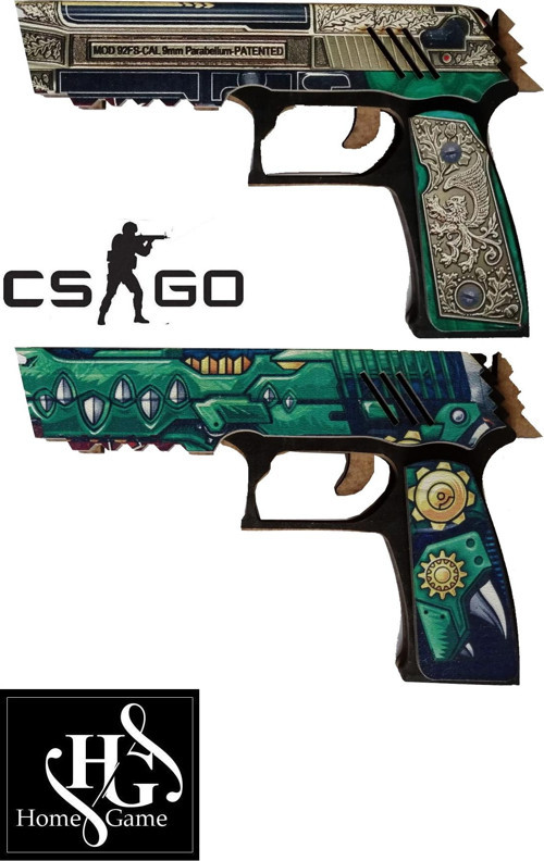 Ahşap Cs Go Royal Consorts Ve See Ya Later Skin Kaplamalı 2Li Tabanca Set Gamer Hediyelik