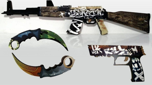 Ahşap Cs-Go Wasteland_Rider Seti.