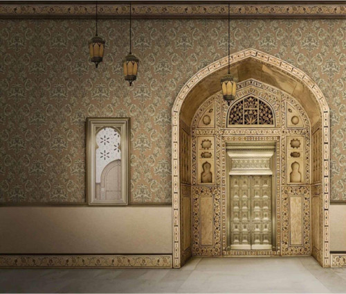 Rumi 6808-4 Klasik Damask Desenli Duvar Kağıdı