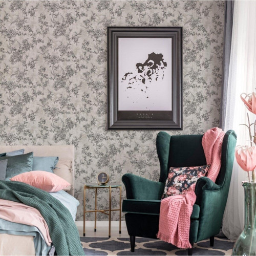 Tropıcano Çiçek Desenli Trend Duvar Kağıdı 16,5M2