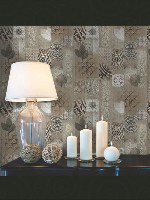 Faux-Semblant L05808 Otantik Ahşap Desenli Ithal Duvar Kağıdı