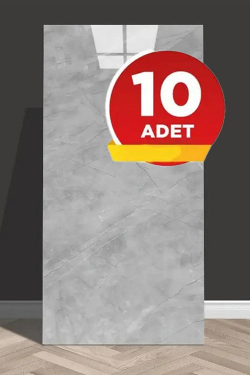 10 Adet 60X30 Gri Kendinden Yapışkanlı Pvc Panel