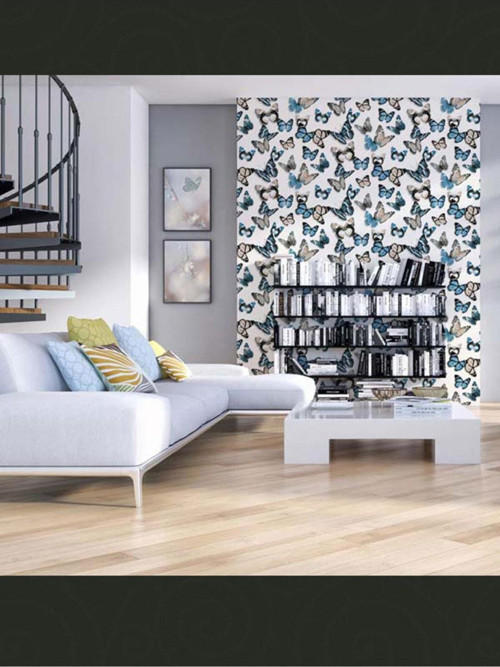 Faux-Semblant L13701 Kelebek Desenli Ithal Duvar Kağıdı