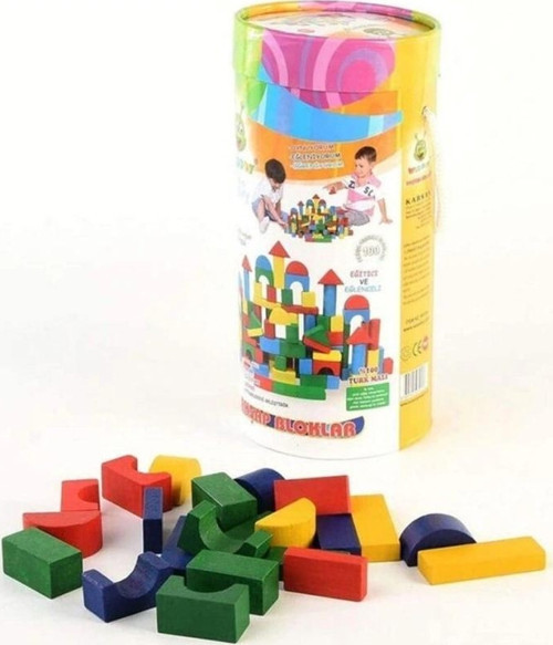 KR016 WOODOY 100 PARÇA KÜÇÜK KOVALI BLOKLAR 12