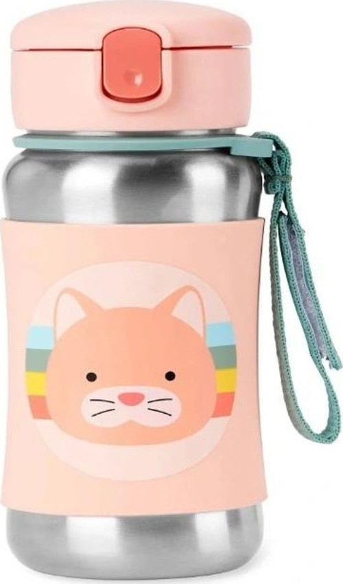 Pipetli Paslanmaz Çelik Suluk 350 ml Kedi
