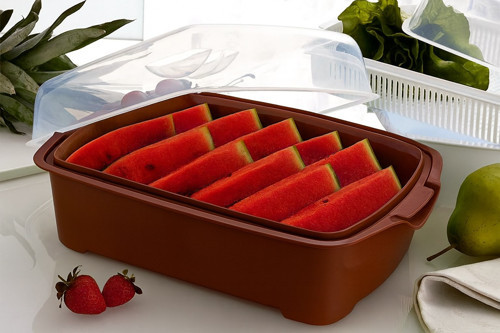 Kapaklı Süzgeçli Çok Amaçlı Meyve-Sebze Kabı