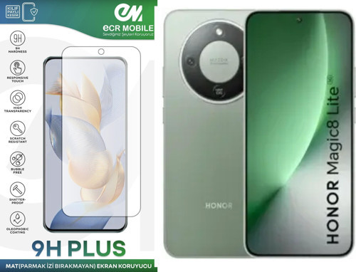 Honor Magic 8 Lite ile Uyumlu Mat 9H Nano Ekran Koruyucu Parmak İzi Bırakmaz