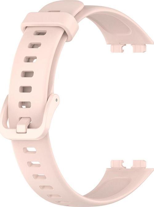 Huawei Band 8 Kordon, Silicone Sport Band Pudra