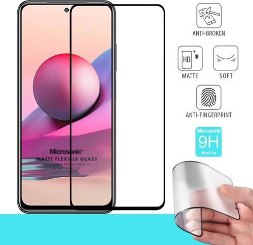 Xiaomi Redmi Note 10 Seramik Matte Flexible Ekran Koruyucu Siyah