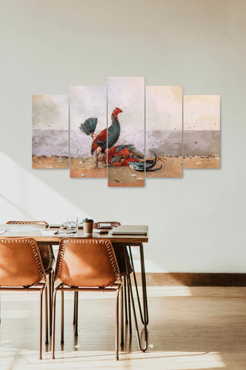 Büro Ev Ofis Dekoru için 60x100CM 5PARÇA Mdf Doğa Temalı Tablo No17