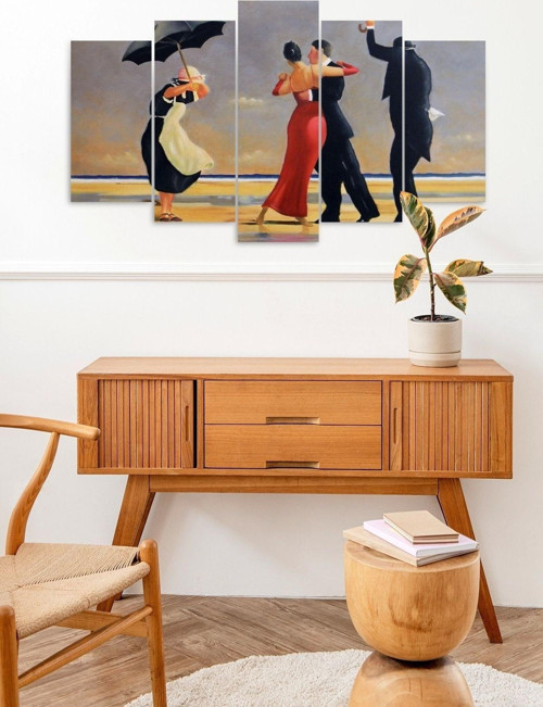 Büro Ev Ofis Dekoru için 60x100CM 5PARÇA Mdf Dans Tema Tablo