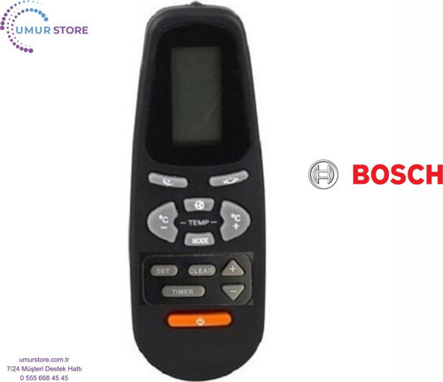 Bosch Uyumlu Klima Kumandası Set Clear Tuşlu Model