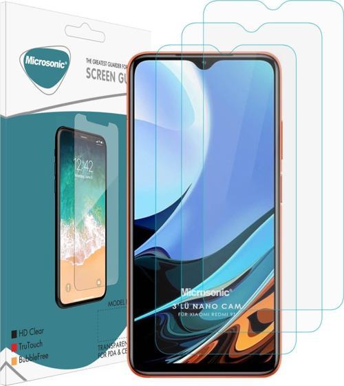 Xiaomi Redmi 9T Screen Protector Nano Glass Cam Ekran Koruyucu (3'lü Paket)