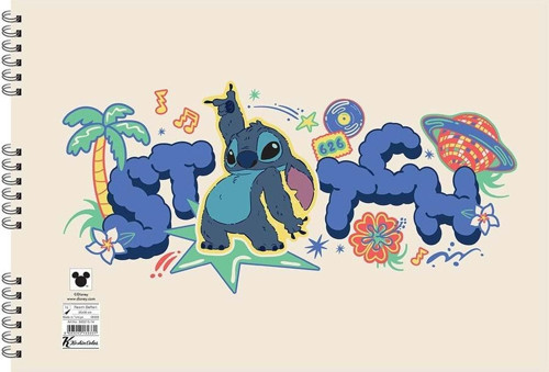 Lilo&Stitch Spiralli Resim Defteri 25X35Cm 15 Yaprak 300215-14 (Karışık Renk 1 Adet)