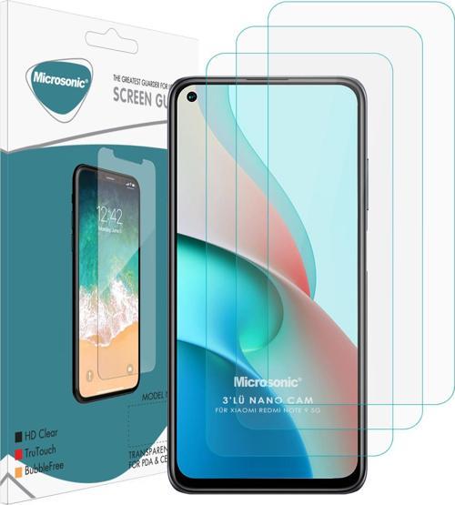 Xiaomi Redmi Note 9 5G Screen Protector Nano Glass Cam Ekran Koruyucu (3 Pack)