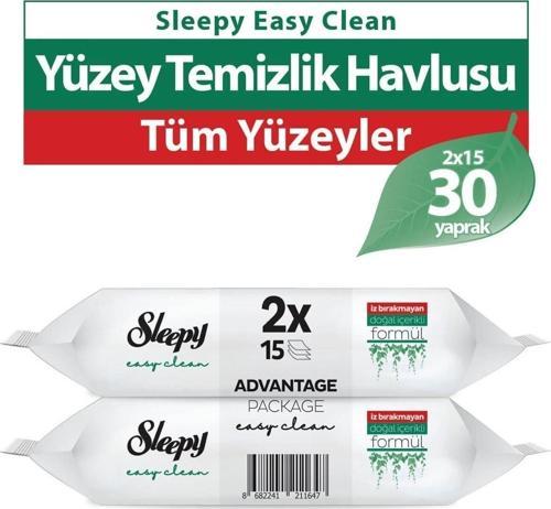 Easy Clean Yüzey Temizlik Havlusu 2x15 (30 Yaprak)