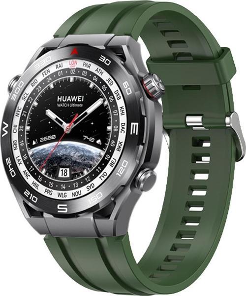 Huawei Watch Ultimate Kordon, Silicone Sport Band Yeşil
